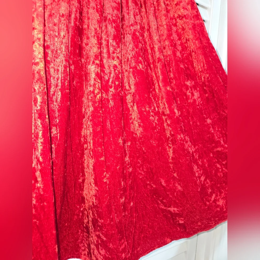 Bonjour Crushed Velvet Skirt✨ - Picture 3 of 7